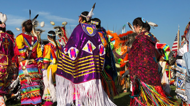 Blackfeet Nation powwow dancers