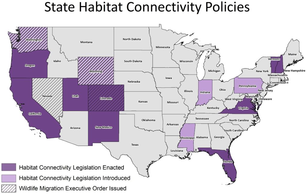 State Habitat Connectivity Policy Map 12.10.21