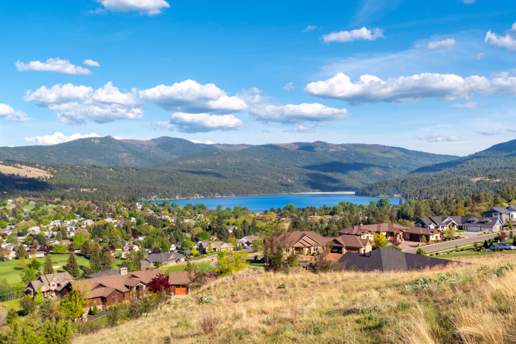 Suburb Of Spokane, Washington, USA