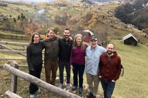 CCSG Deputy Chair Jodi Hilty (far left) and Chair Gary Tabor (second from right) with the team from CLLC in Romania in 2019