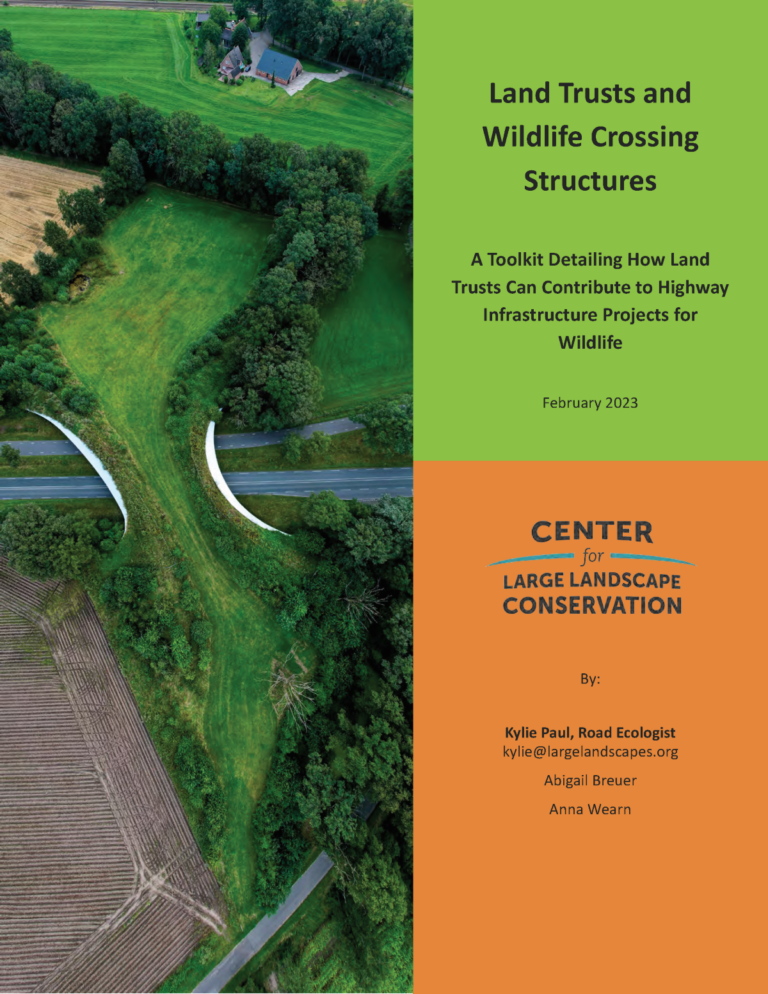 Land Trusts And Wildlife Crossing Structures Toolkit