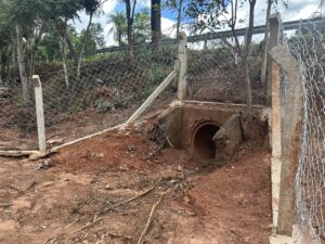 Underpass for wildlife under Highway 262
