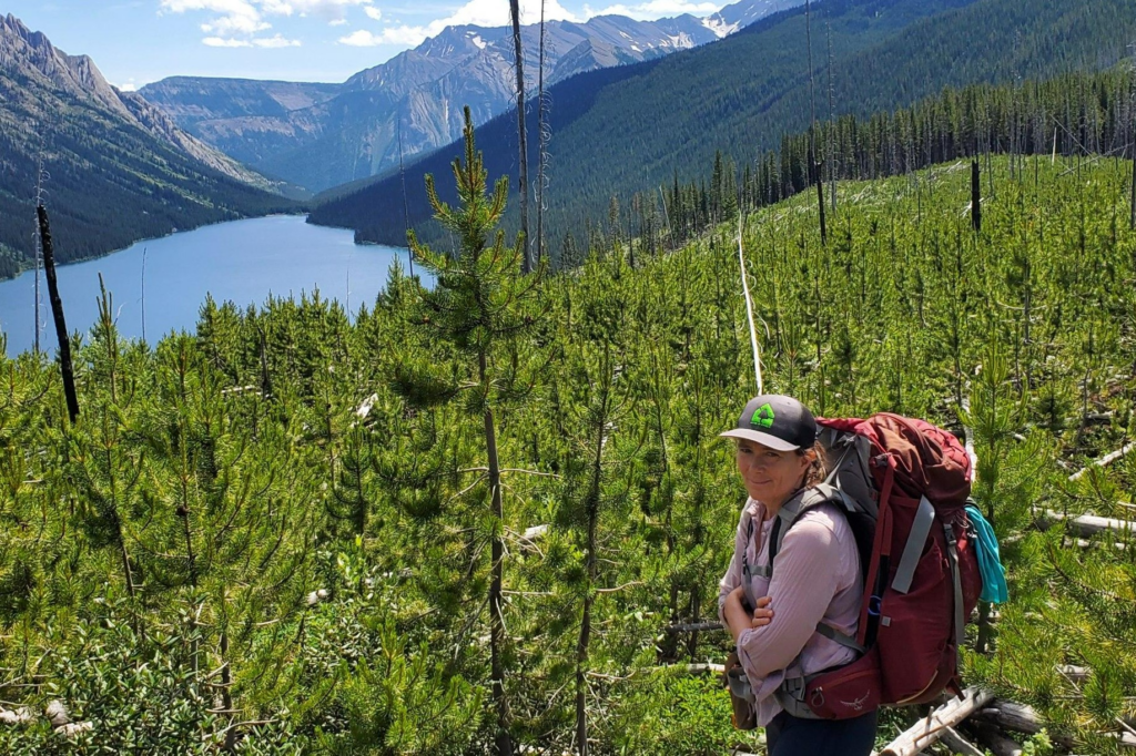 Katie in the Height of the Rockies Provincial Park in British Columbia