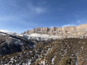 The eastern flank of the Kugitang Mountains, as seen from Surkhan SNR, Uzbekistan - CLLC/Gabe Oppler