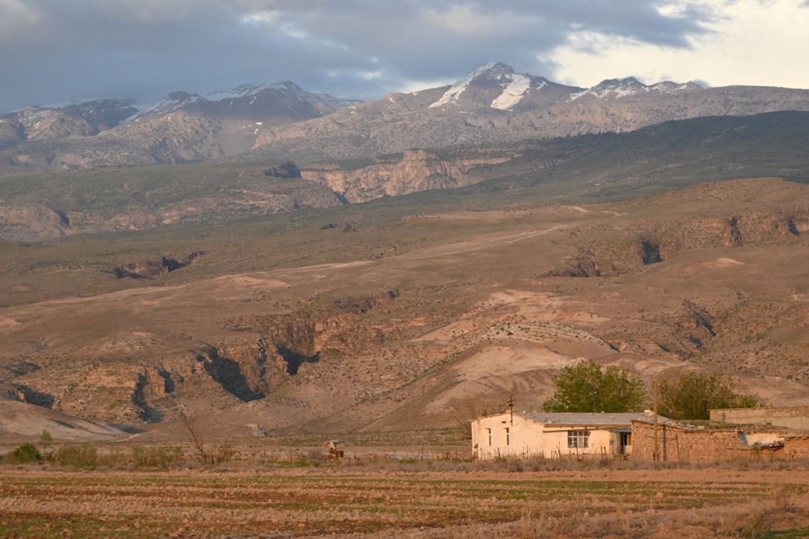 A view of Turkmenistan's highest mountain, Ayrybaba. from the headquarters of Koytendag SNR. (Courtesy: John Linnell)