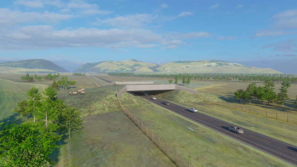 Conceptual Rendering US-191 Wildlife Crossings Project 